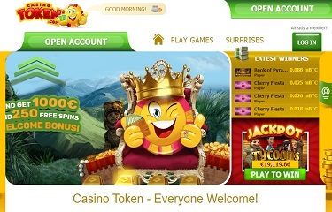 Casino Token hemsida