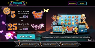 Vegas Mobile hemsida