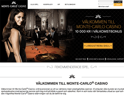MonteCarlo Casino Hemsida