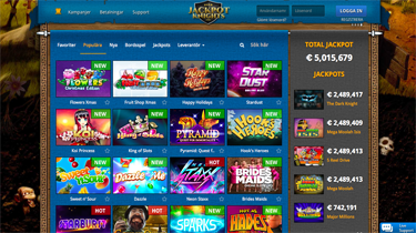 jackpot knights skärmdump