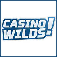 Casino Wilds Logo med blå hörn