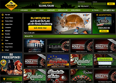 Roulette på Gday Casino