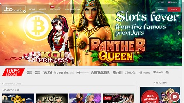 Joo Casino's hemsida