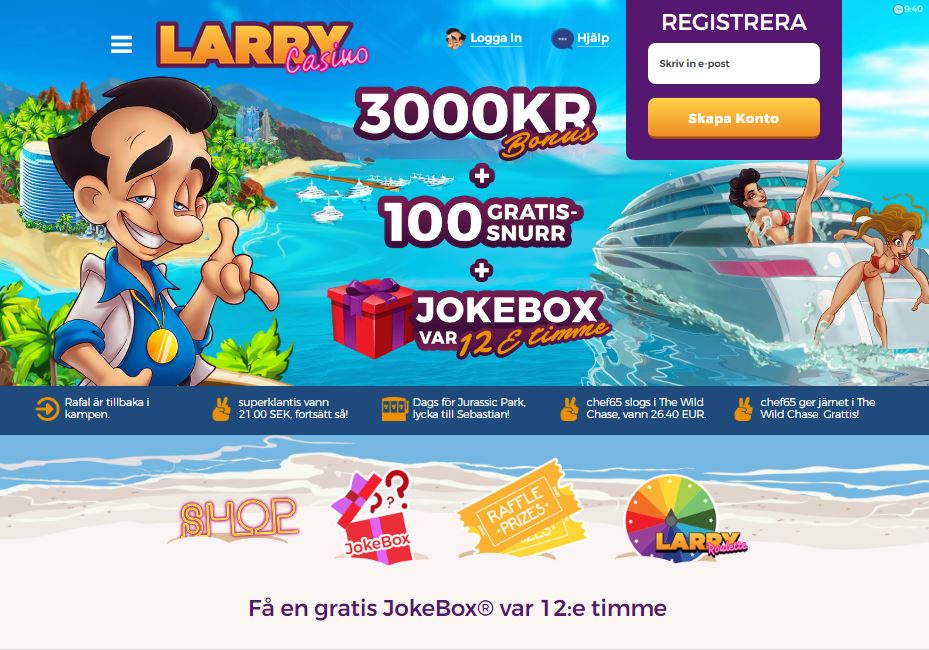 Larry Casino's Hemsida