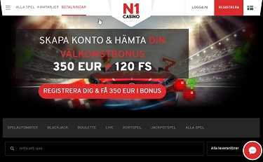 N1 Casino's Hemsida