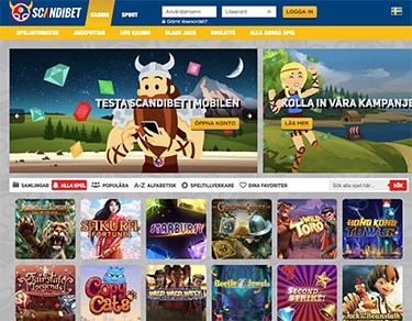 Scandibet's hemsida