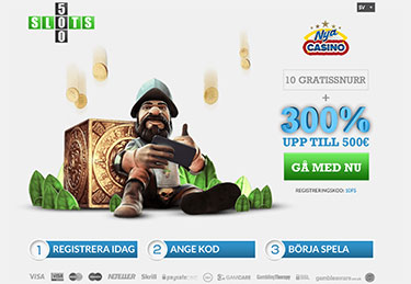 Slots 500 kampanjsida