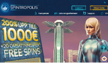 Spintropolis Casino's Hemsida