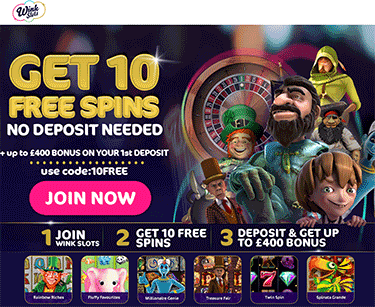 Wink Slots - Hemsida